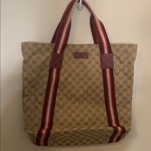 Gucci GG Large Jolicoeur Canvas Tote